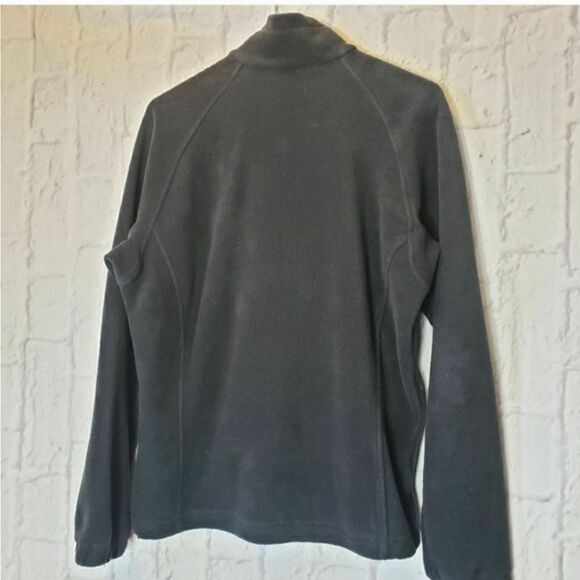 COLUMBIA Classic Full-zip Fleece Jacket Coat Black Medium - Picture 6 of 6